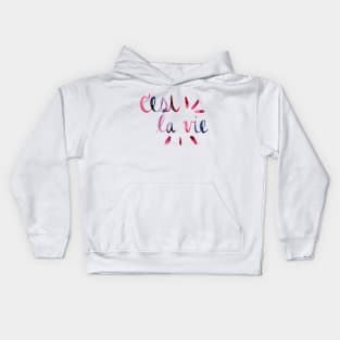 C’est La Vie - Berry Kids Hoodie